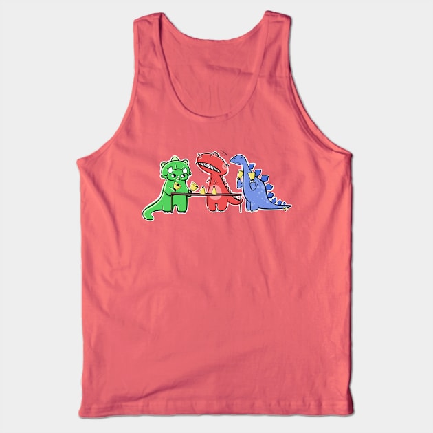 Dinosaur Handbell Practice Tank Top by SubtleSplit